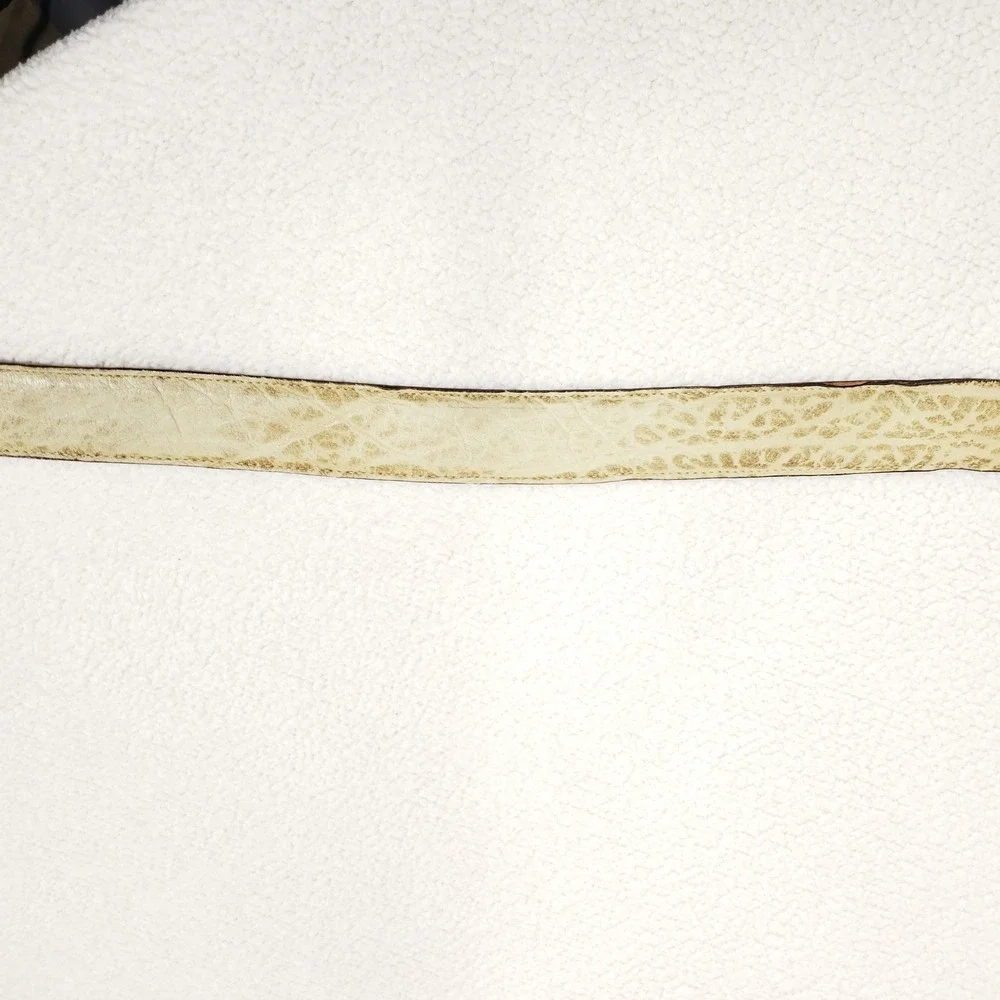 Tony Lama Leather Belt Mens 42 Cream Exotic Embossed Western Cowboy Made in USA